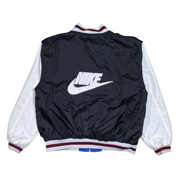 Nike Other - Vintage 90s Nike Big Logo Reversible Windbreaker Bomber Jacket Mens XL